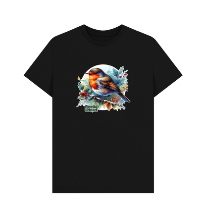 Black Robin Redbreast Men's T-Shirt