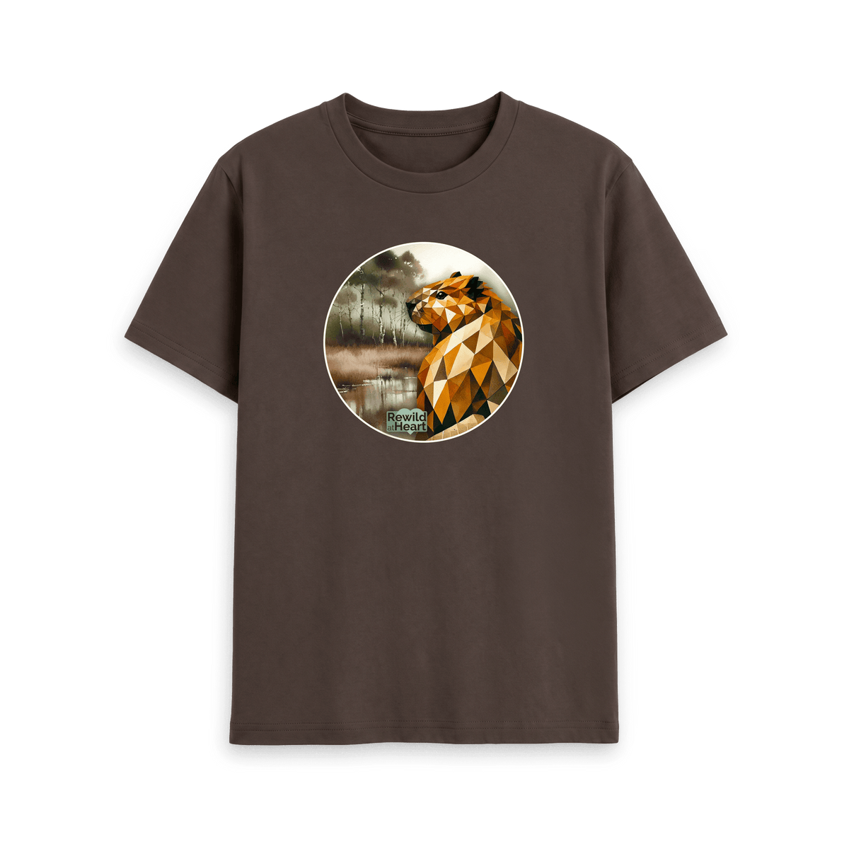 Chocolate Printed T-shirt Front