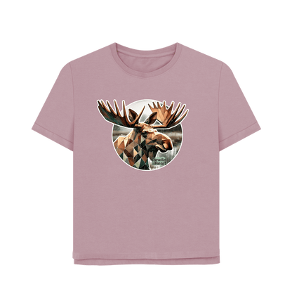 Mauve Guardian Elk Women's Relaxed-Fit T-Shirt