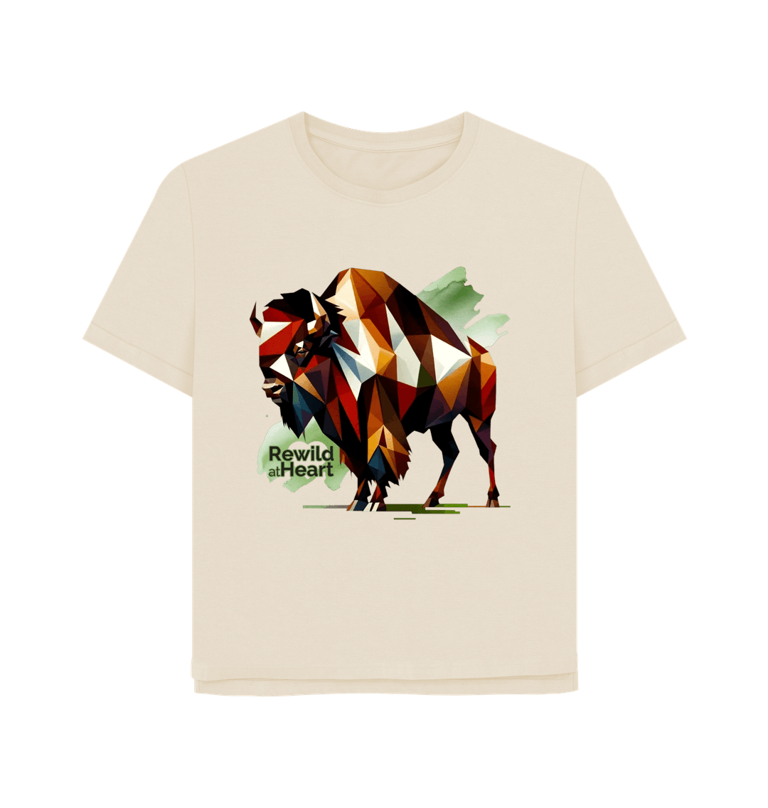 Oat European Bison | Relaxed-Fit Women's T-Shirt