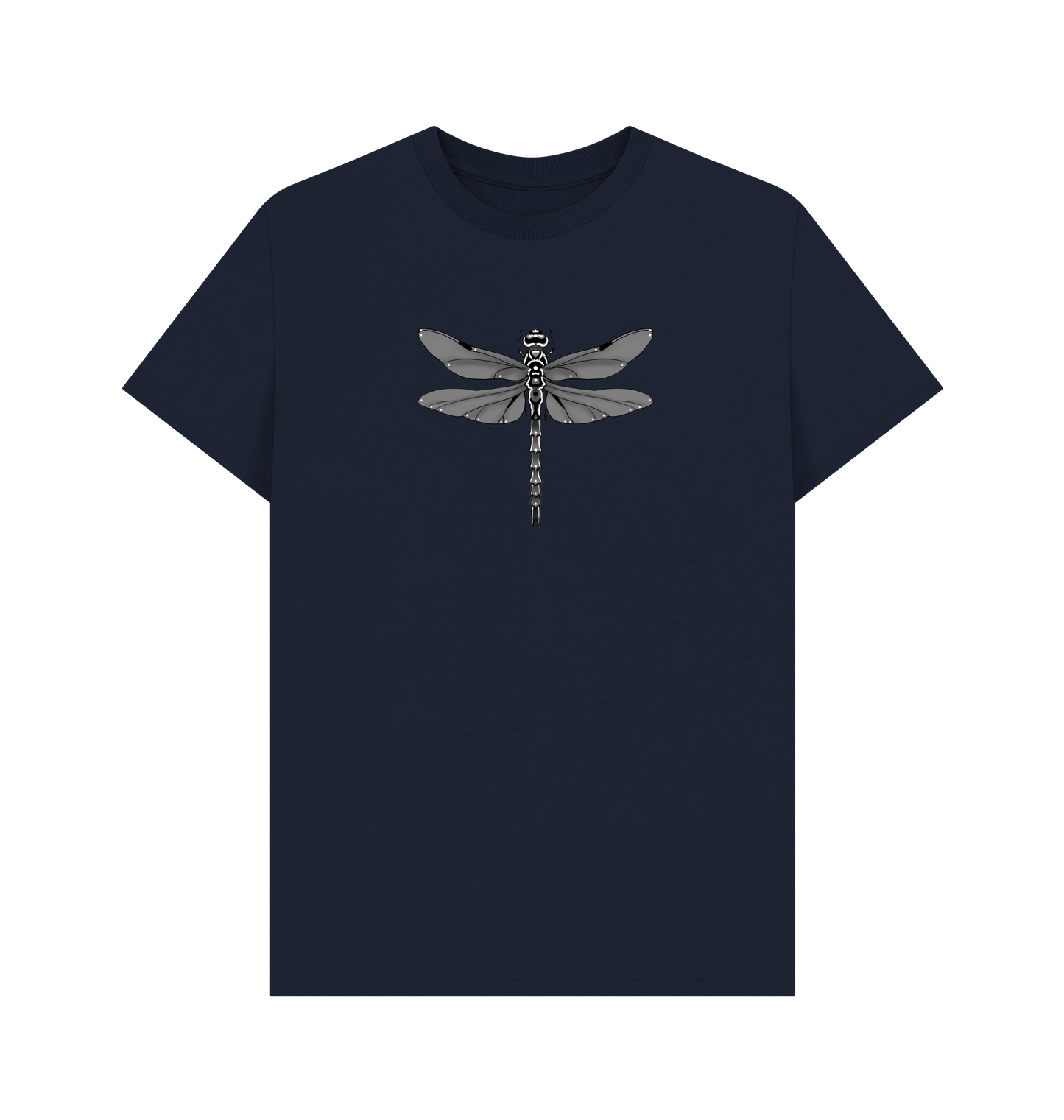 Navy Blue Printed T-shirt Front