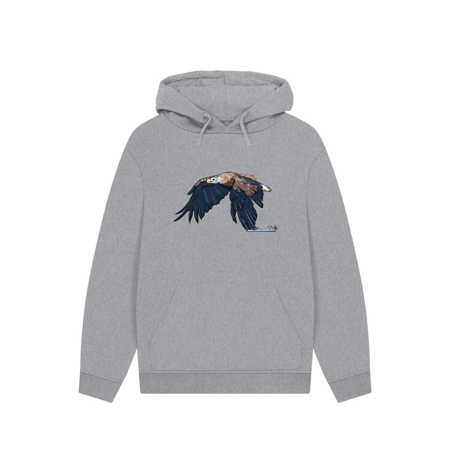 Athletic Grey Printed Hoody Front