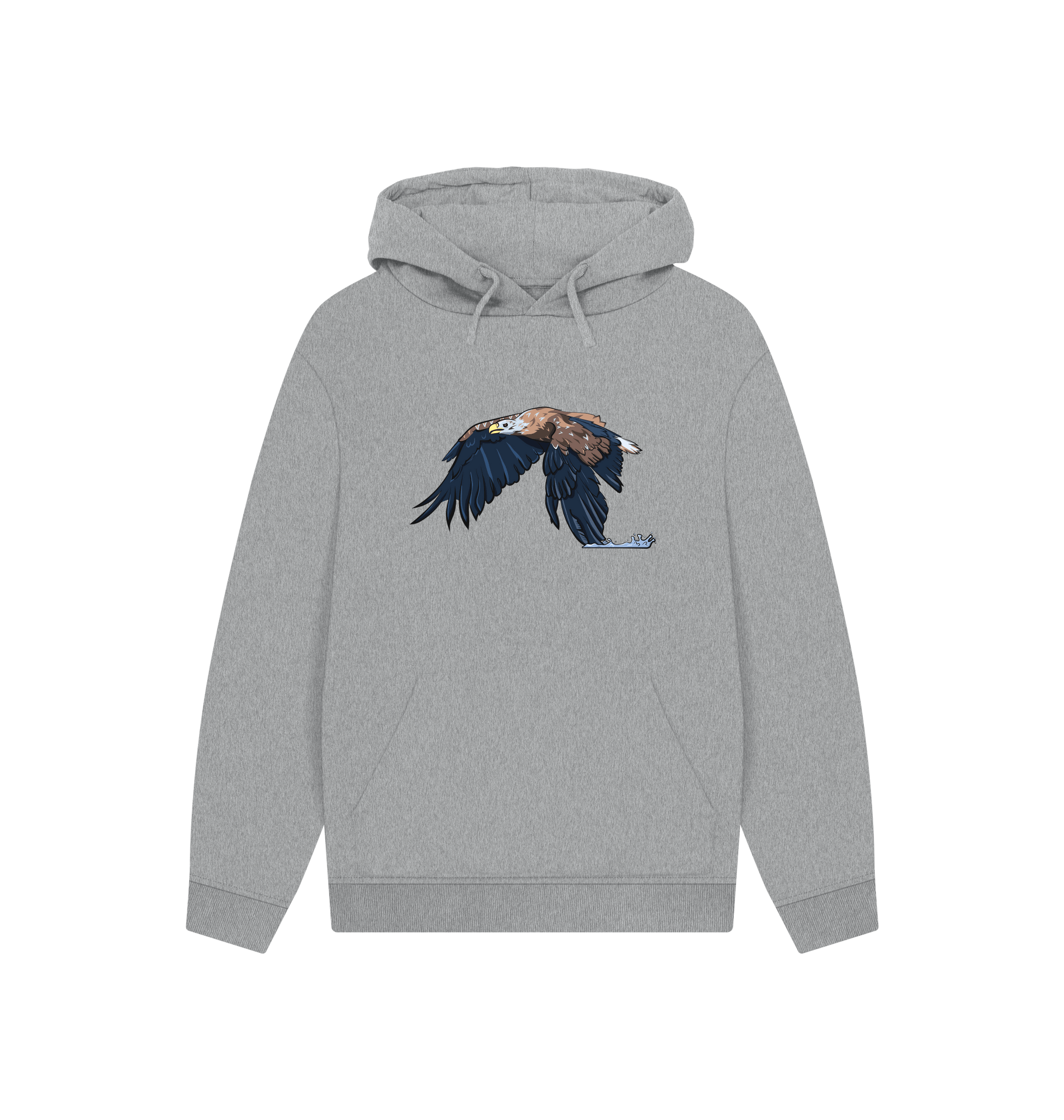 Athletic Grey Printed Hoody Front