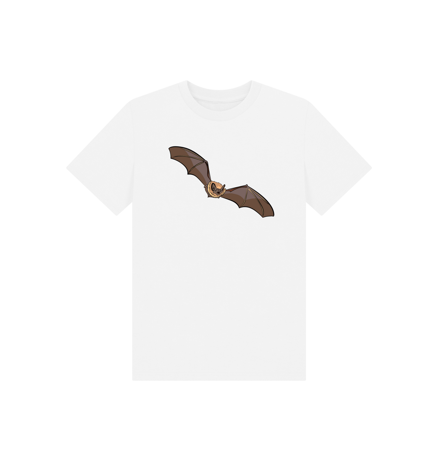 White Printed Kids T-Shirt Front