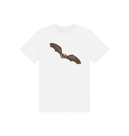 White Printed Kids T-Shirt Front