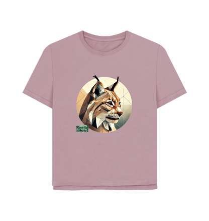 Mauve Lynx Connection Women's Relaxed-Fit T-Shirt