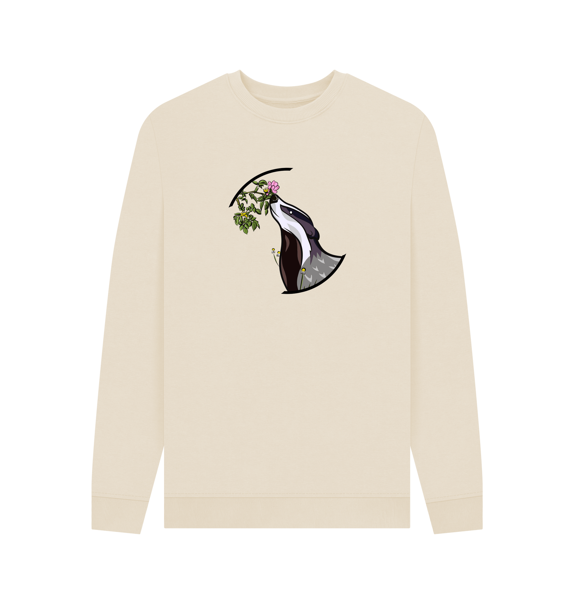 Oat Printed Sweater Front