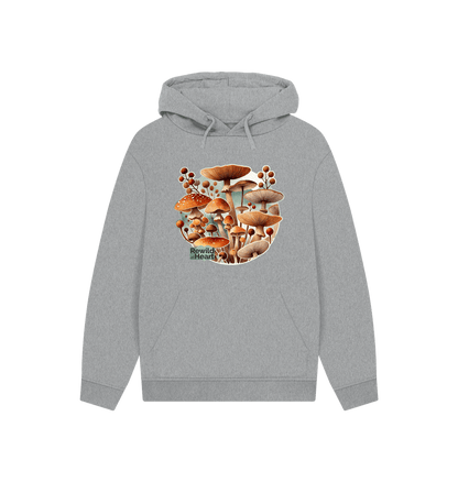 Athletic Grey Mushroom Bloom Hoodie