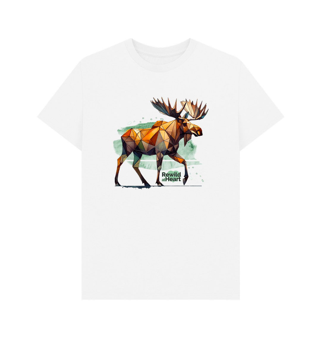 White Mighty Moose Mosaic Men's T-Shirt