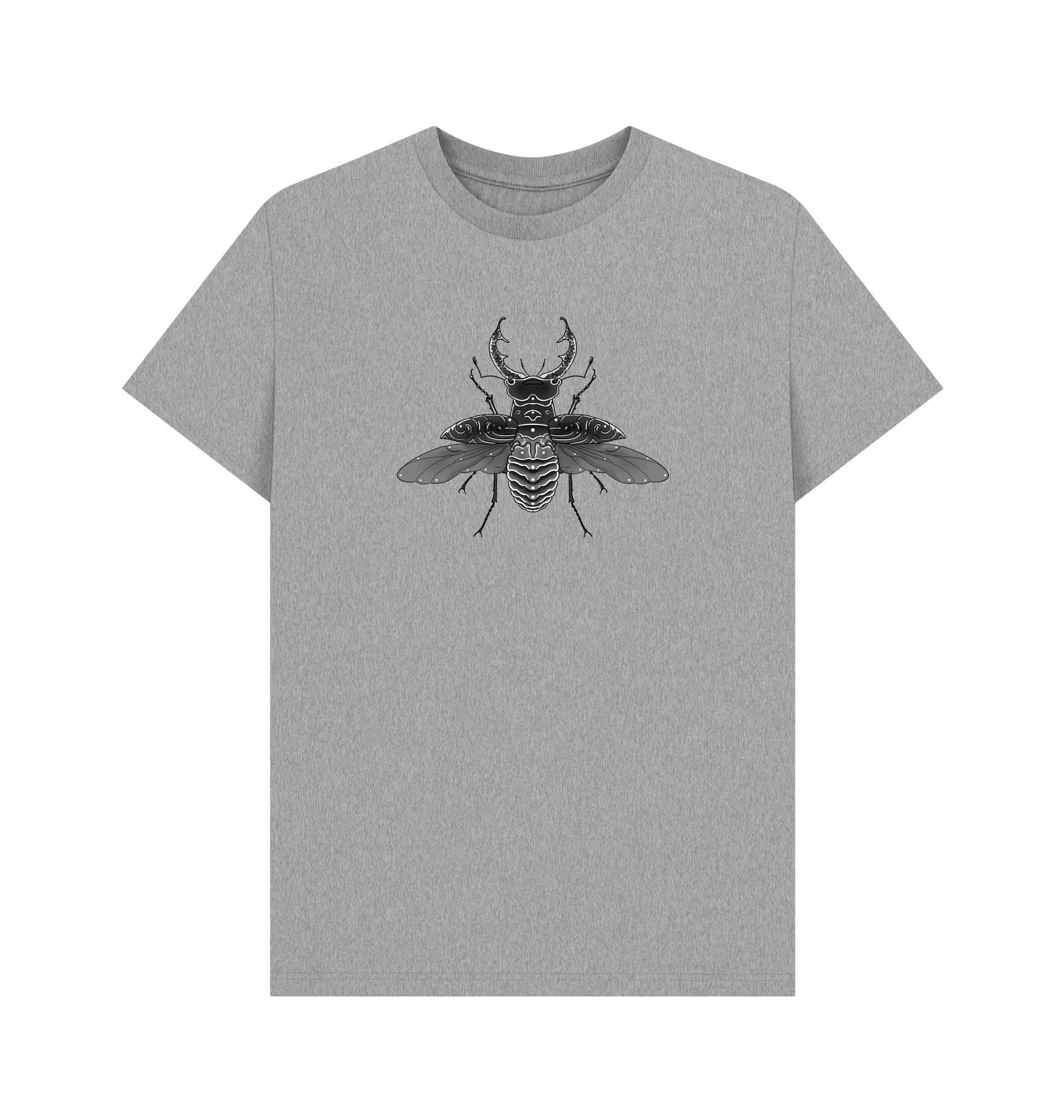 Athletic Grey Printed T-shirt Front