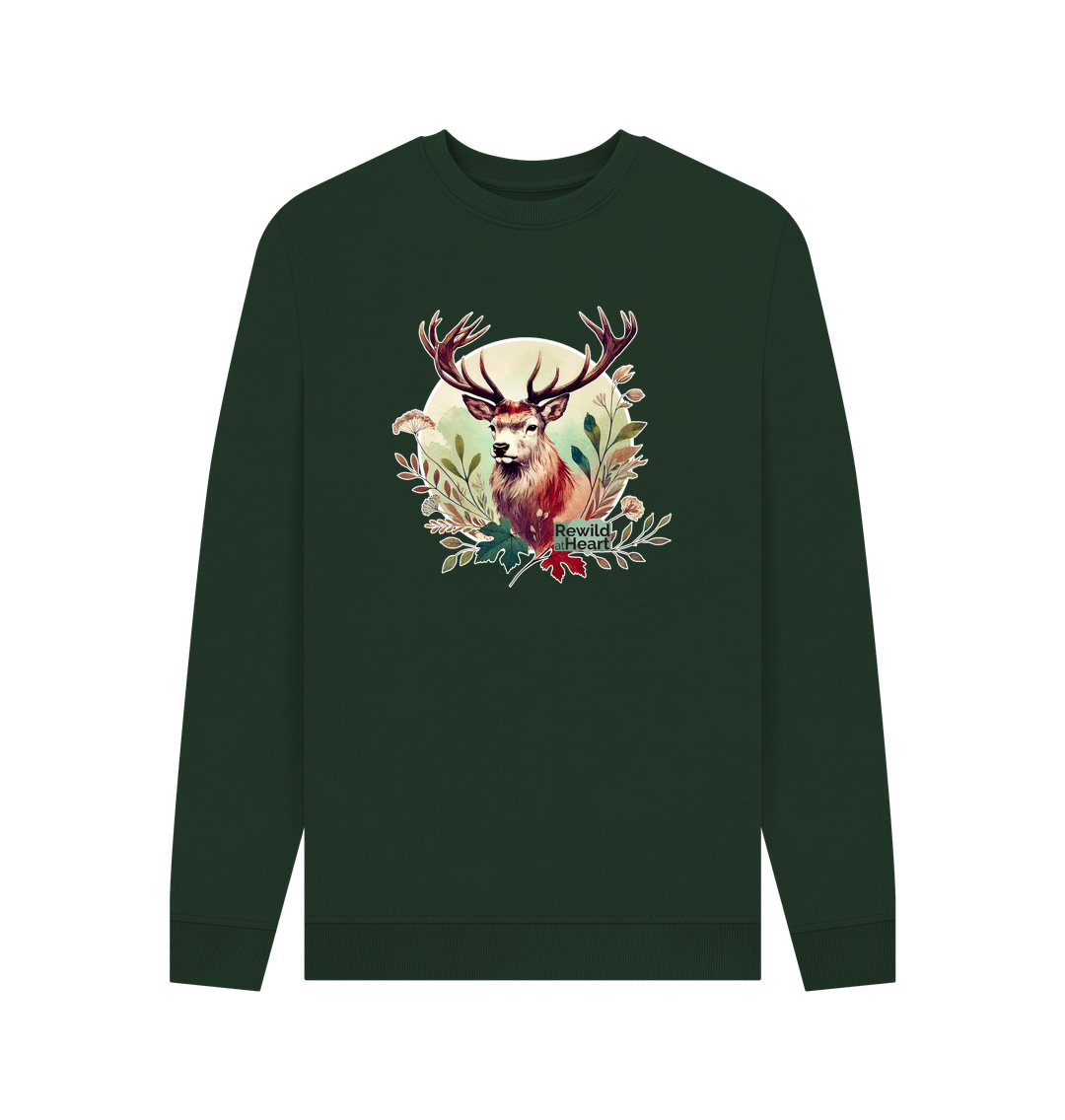 Evergreen Red Deer Stag Spirit Men's Sweater