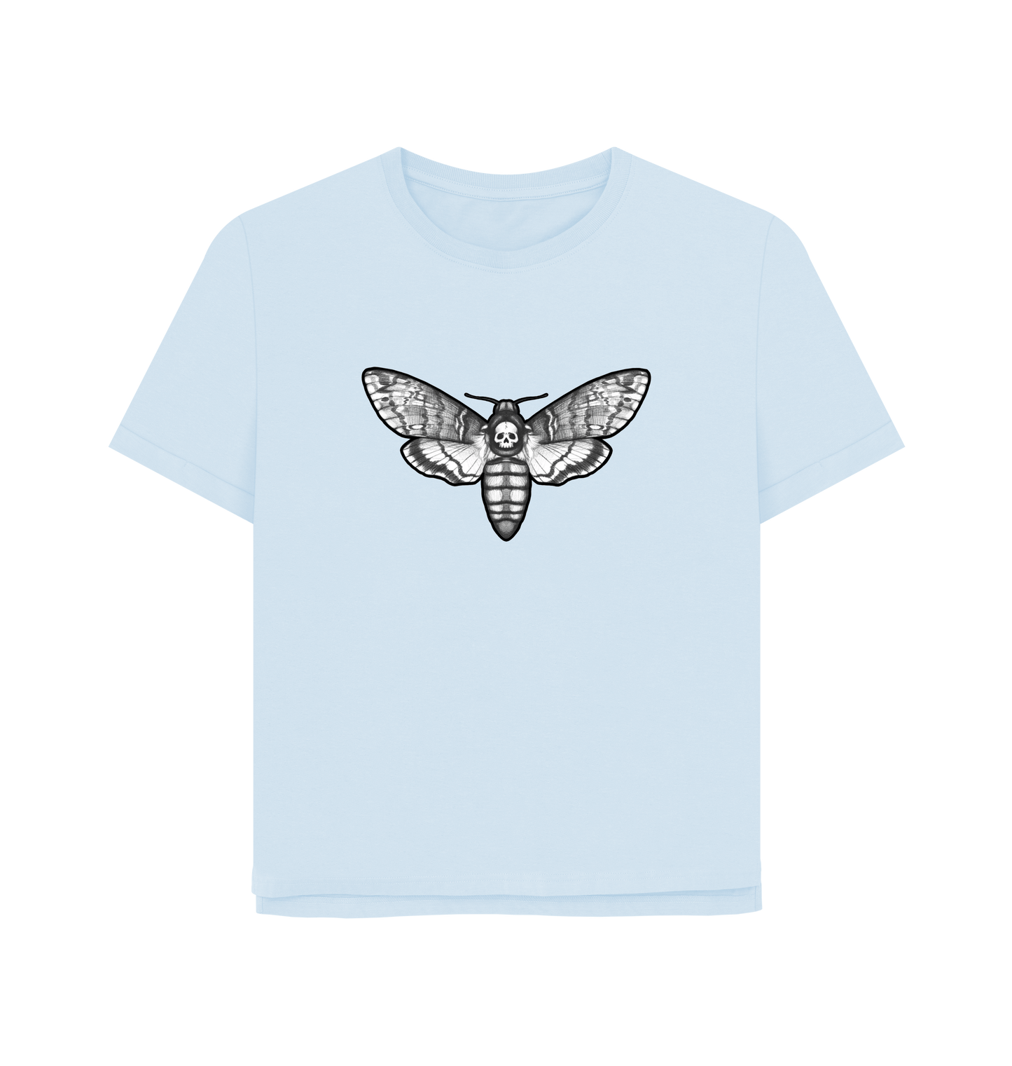 Sky Blue Printed T-shirt Front