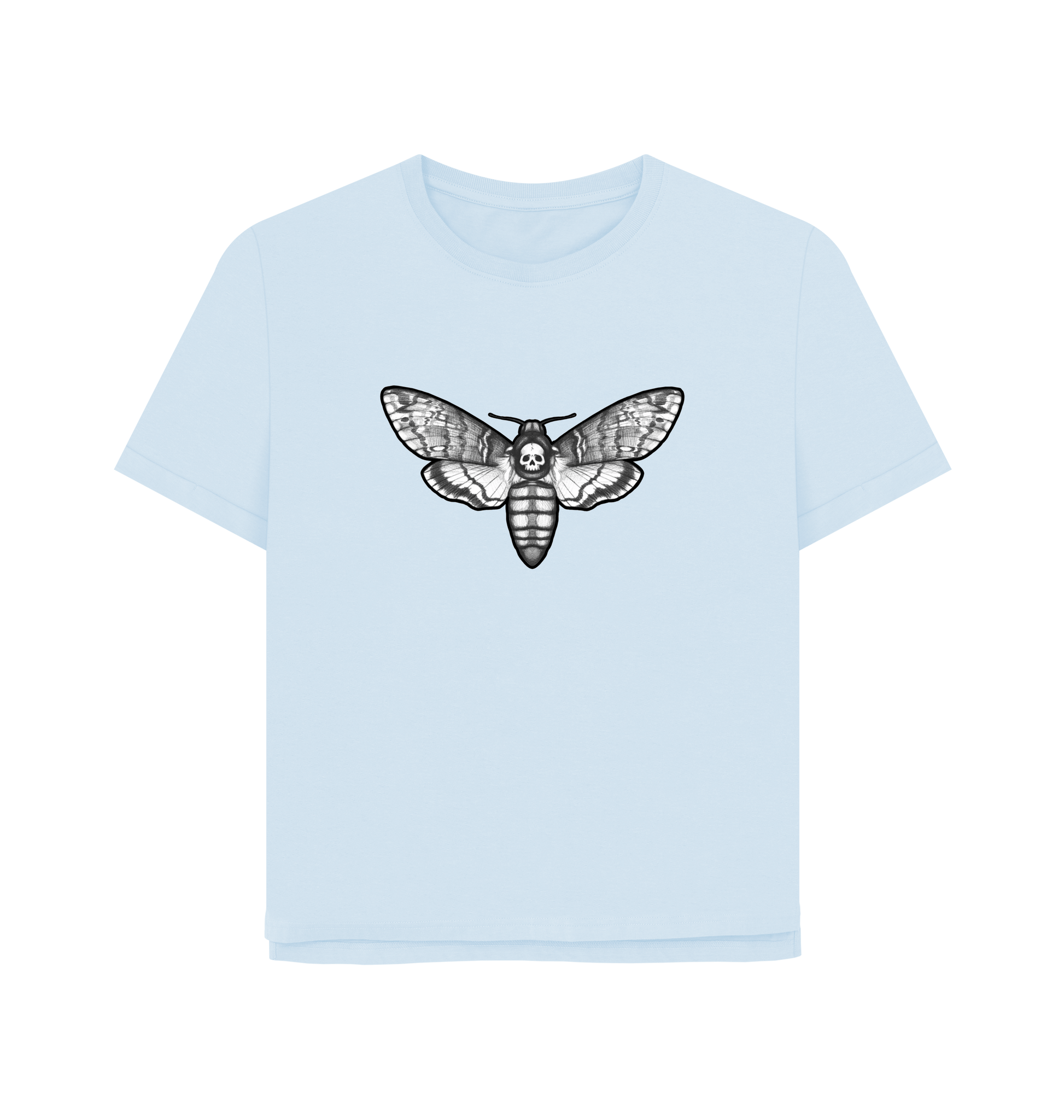 Sky Blue Printed T-shirt Front