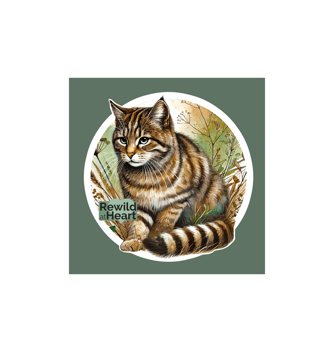 White Wildcat Wilderness Sticker