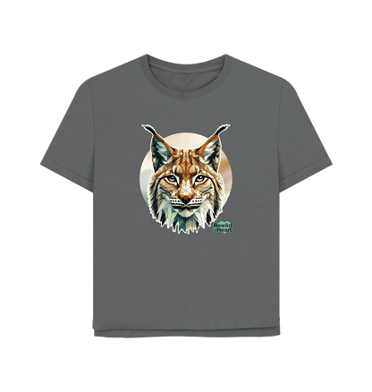 Slate Grey Primal Lynx Women's Relaxed-Fit T-Shirt