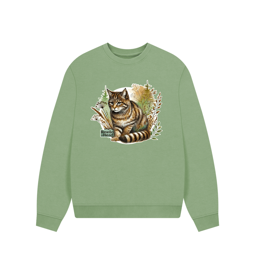 Sage Wildcat Wilderness Women's Oversized Jumper