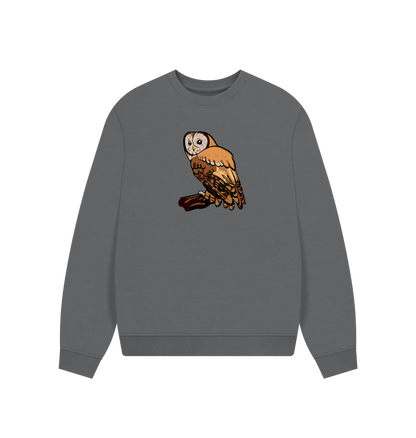 Slate Grey Printed Sweater Front