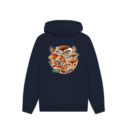 Navy Mushroom Bloom Hoodie