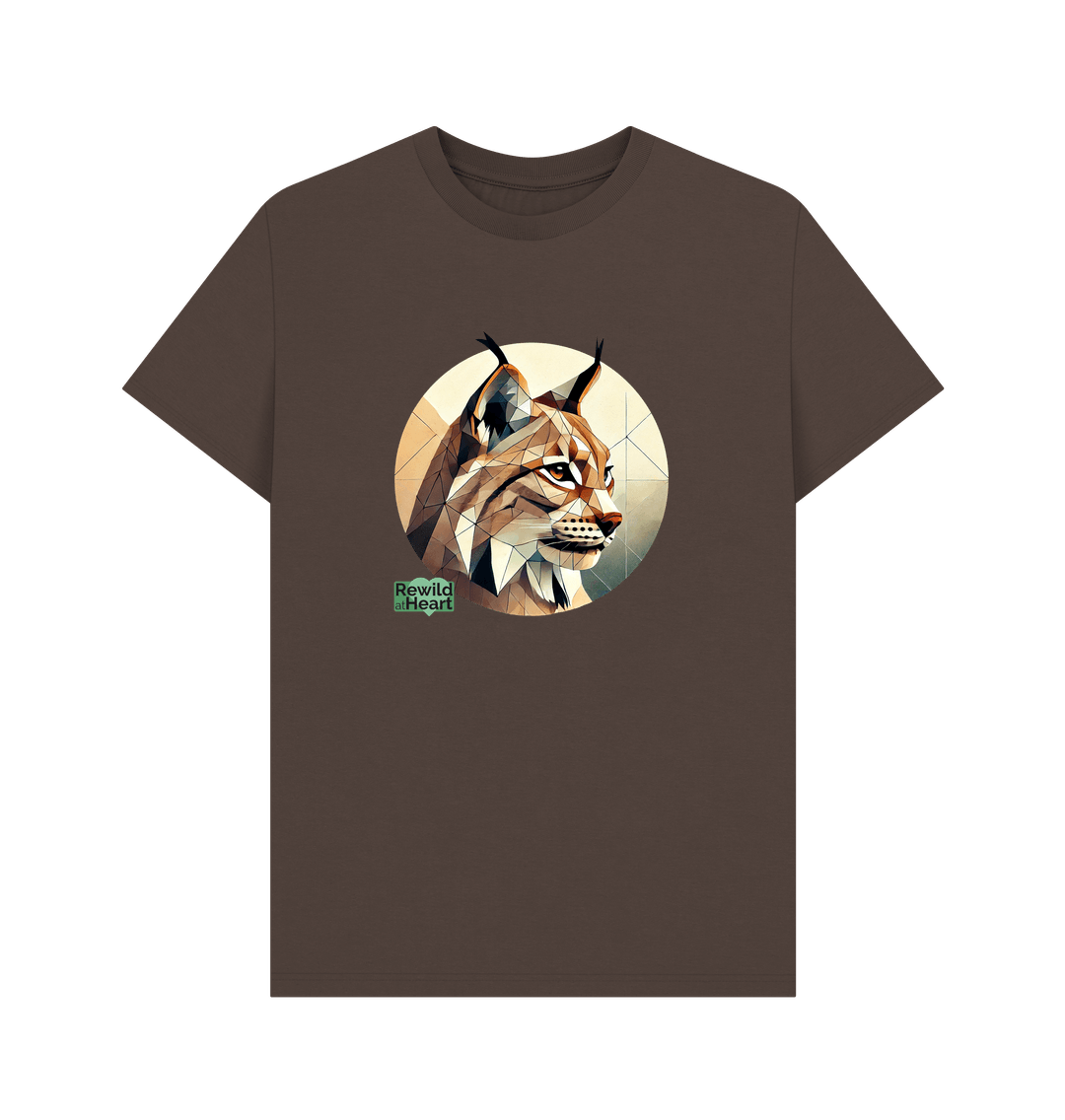 Chocolate Lynx Connection Sustainable Men's T-Shirt