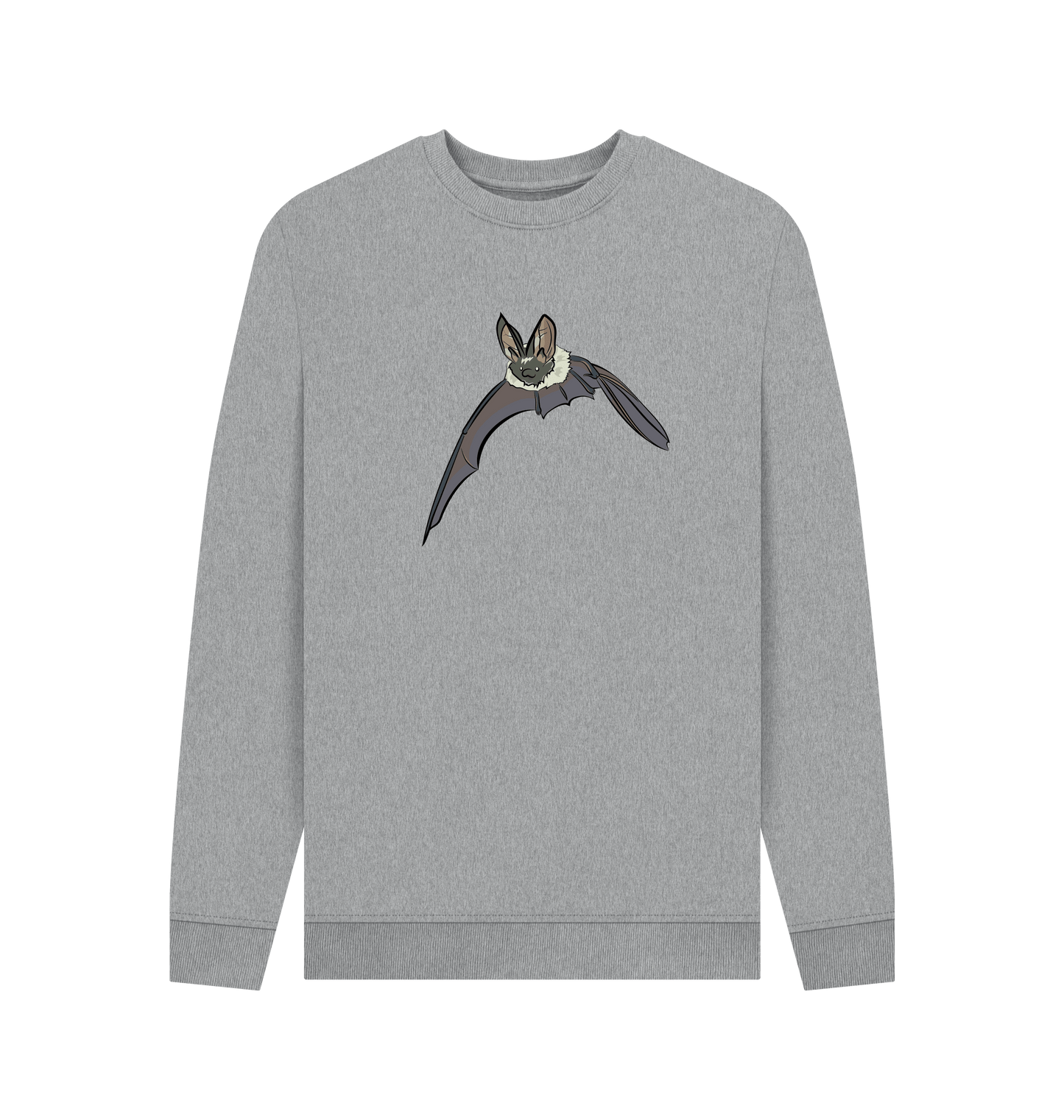 Light Heather Printed Sweater Front