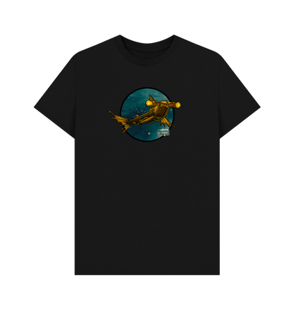 Black Steampunk Hammerhead Shark Men's T-Shirt