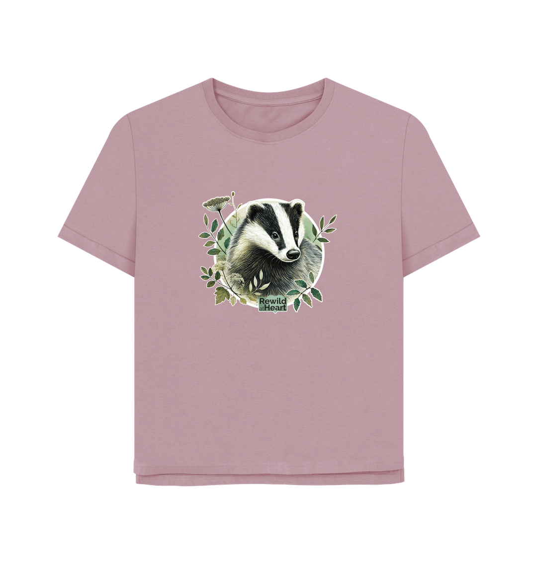 Mauve Badger Wanderer Women's Relaxed-Fit T-Shirt