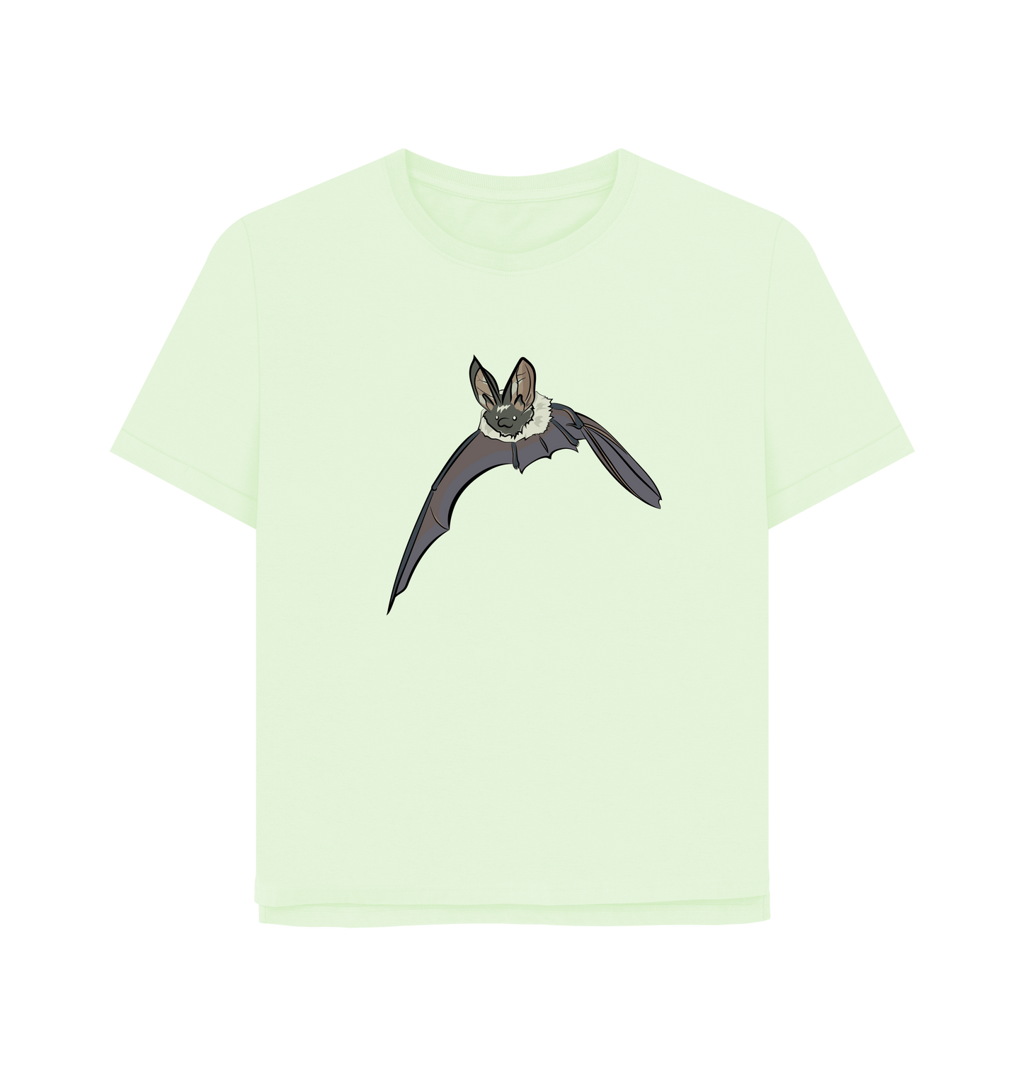 Pastel Green Printed T-shirt Front