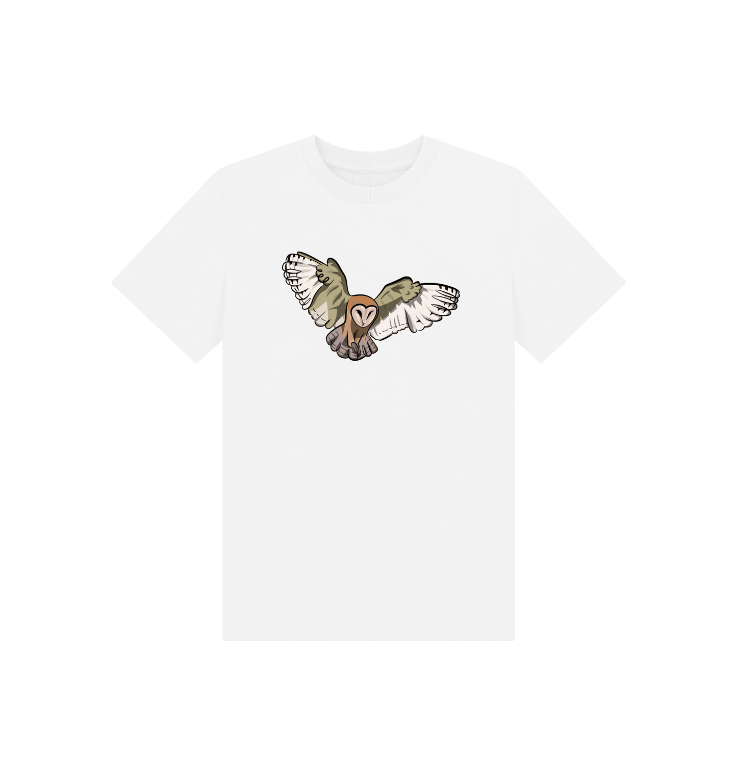 White Printed Kids T-Shirt Front