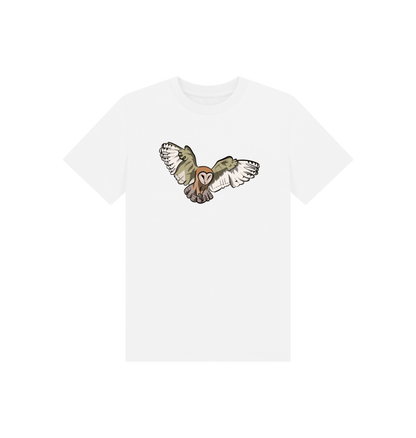 White Printed Kids T-Shirt Front