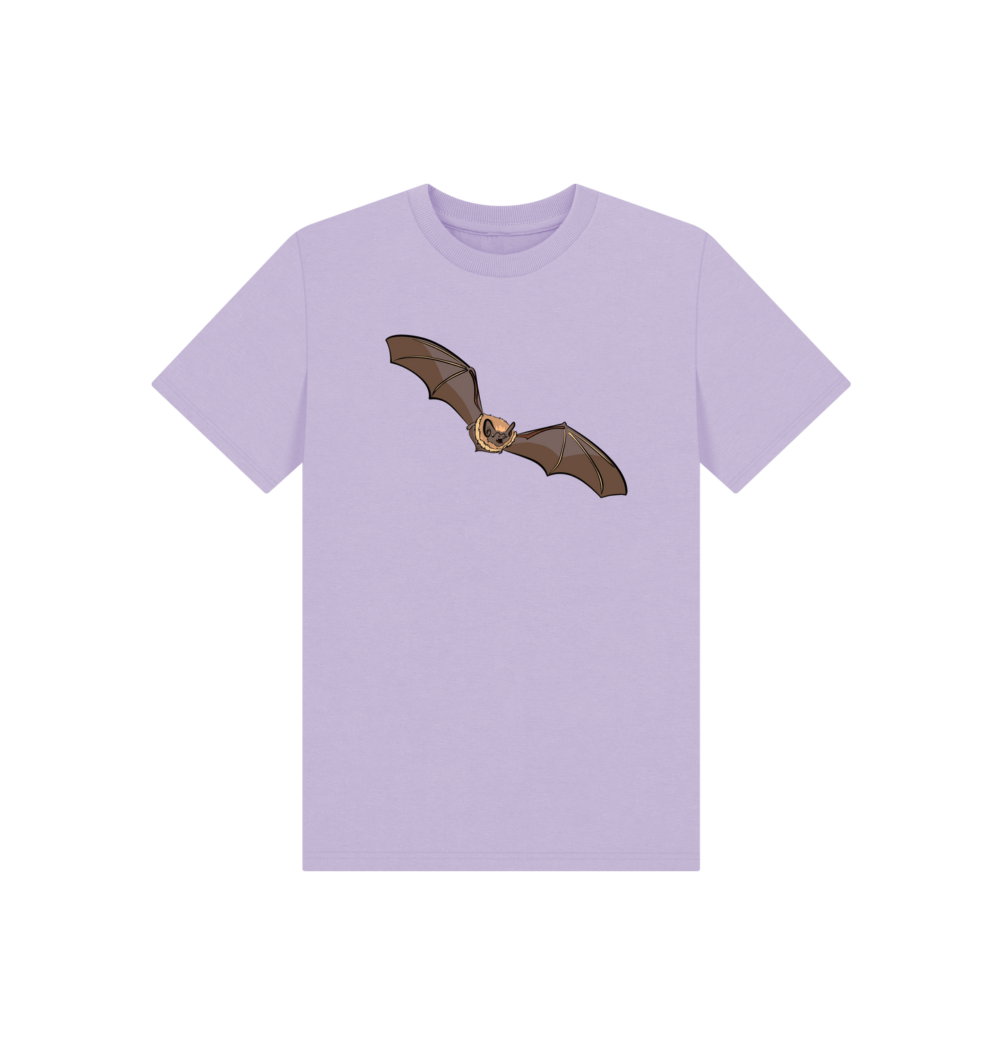 Soft Lilac Printed Kids T-Shirt Front