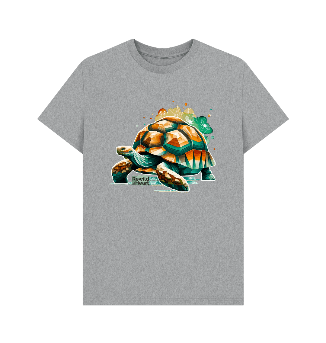 Athletic Grey Giant Tortoise Wildflower Men's T-Shirt