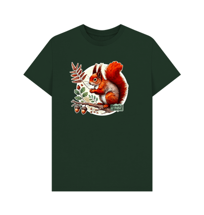 Evergreen Red Squirrel Oak Men's T-Shirt