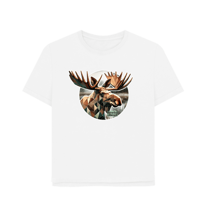 White Guardian Elk Women's Relaxed-Fit T-Shirt