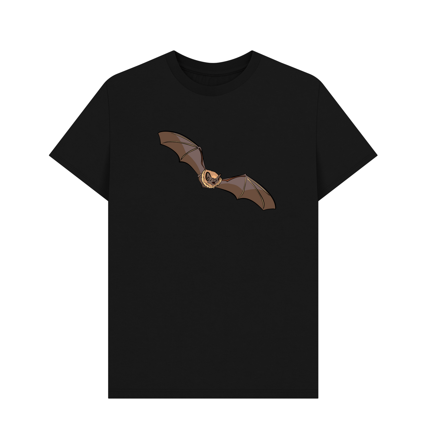 Black Printed T-shirt Front