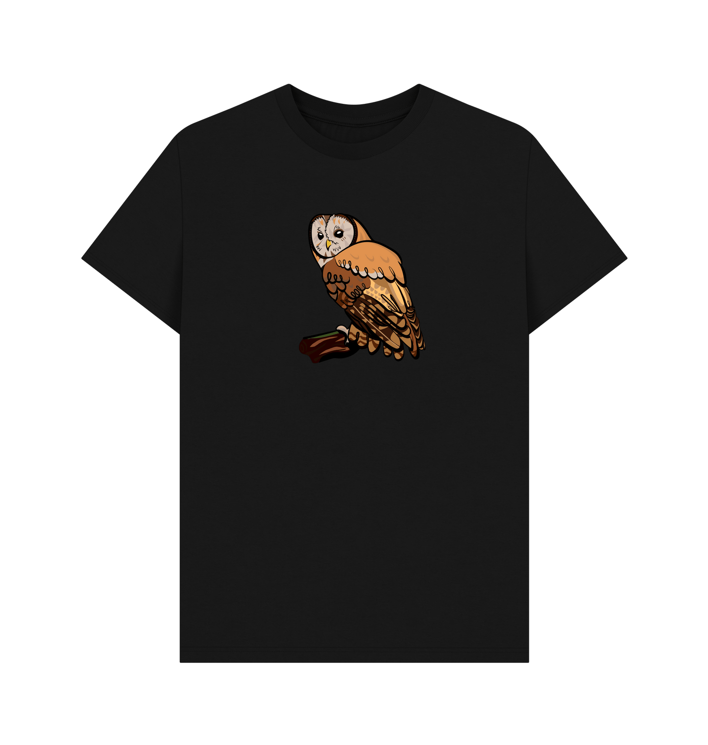 Black Printed T-shirt Front
