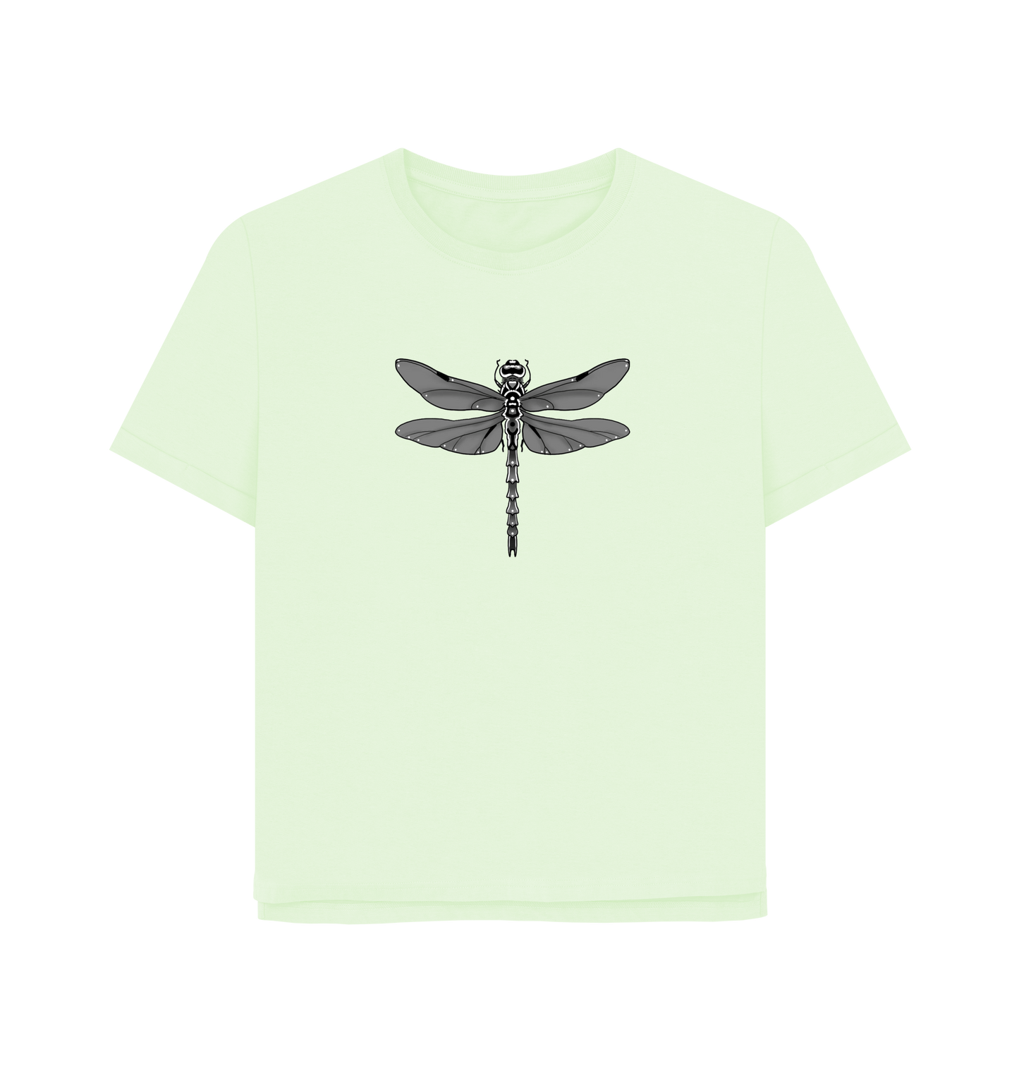 Pastel Green Printed T-shirt Front