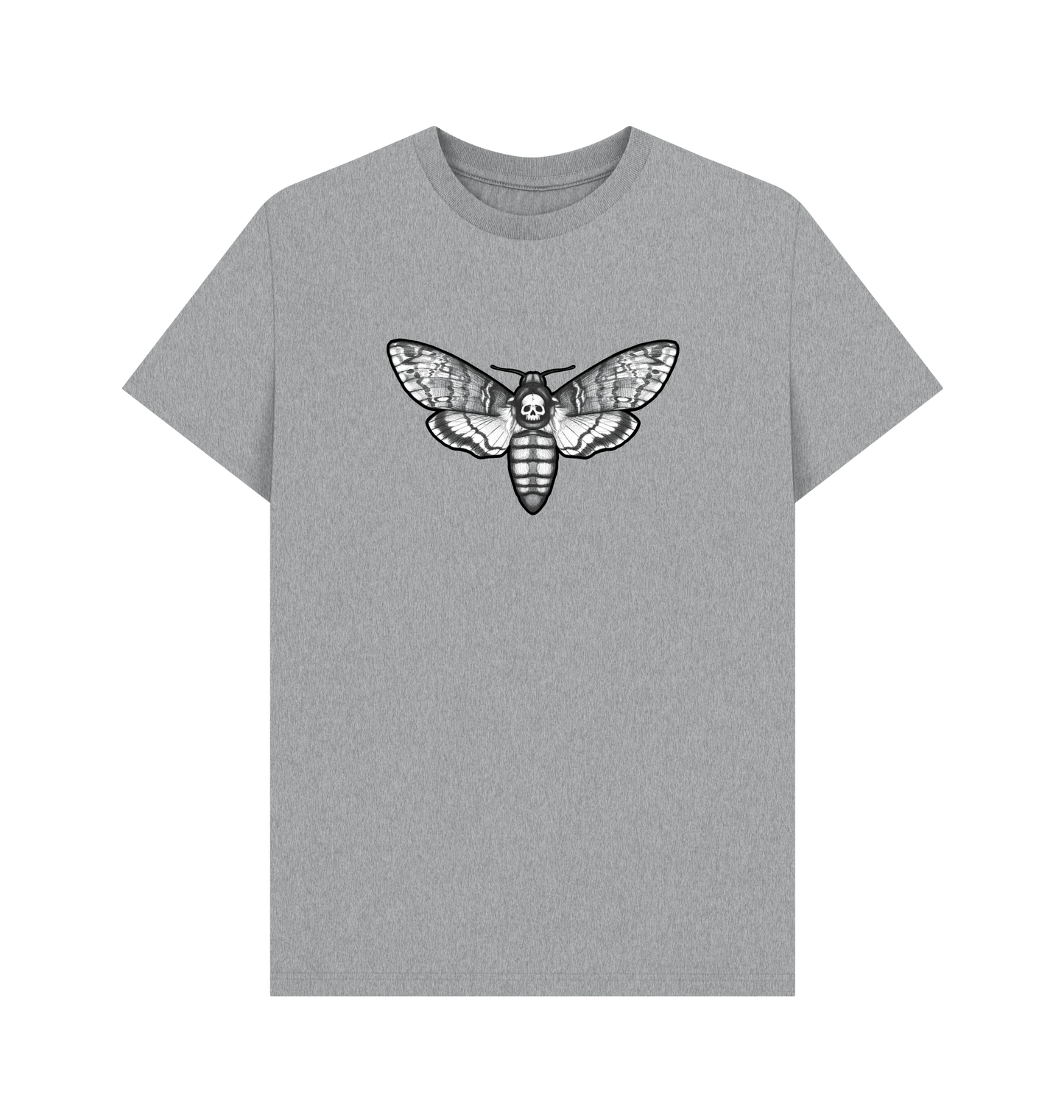 Athletic Grey Printed T-shirt Front