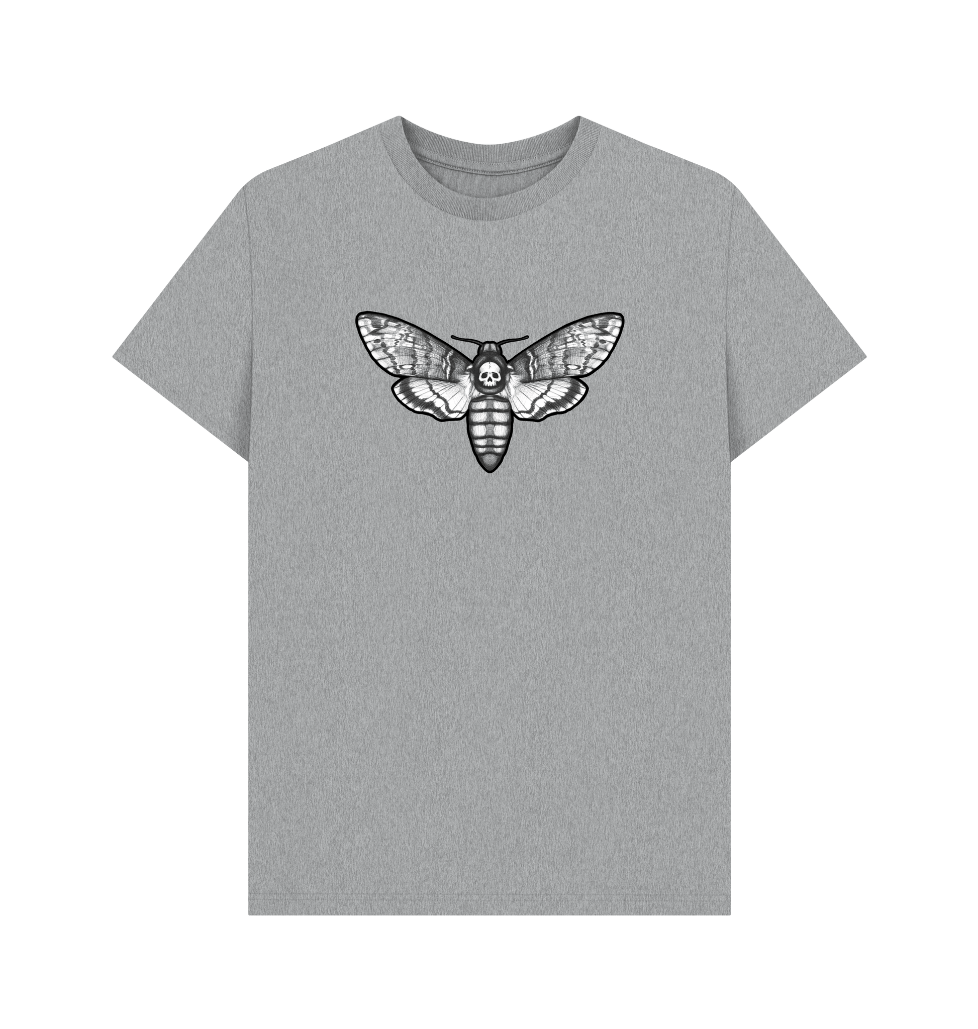 Athletic Grey Printed T-shirt Front