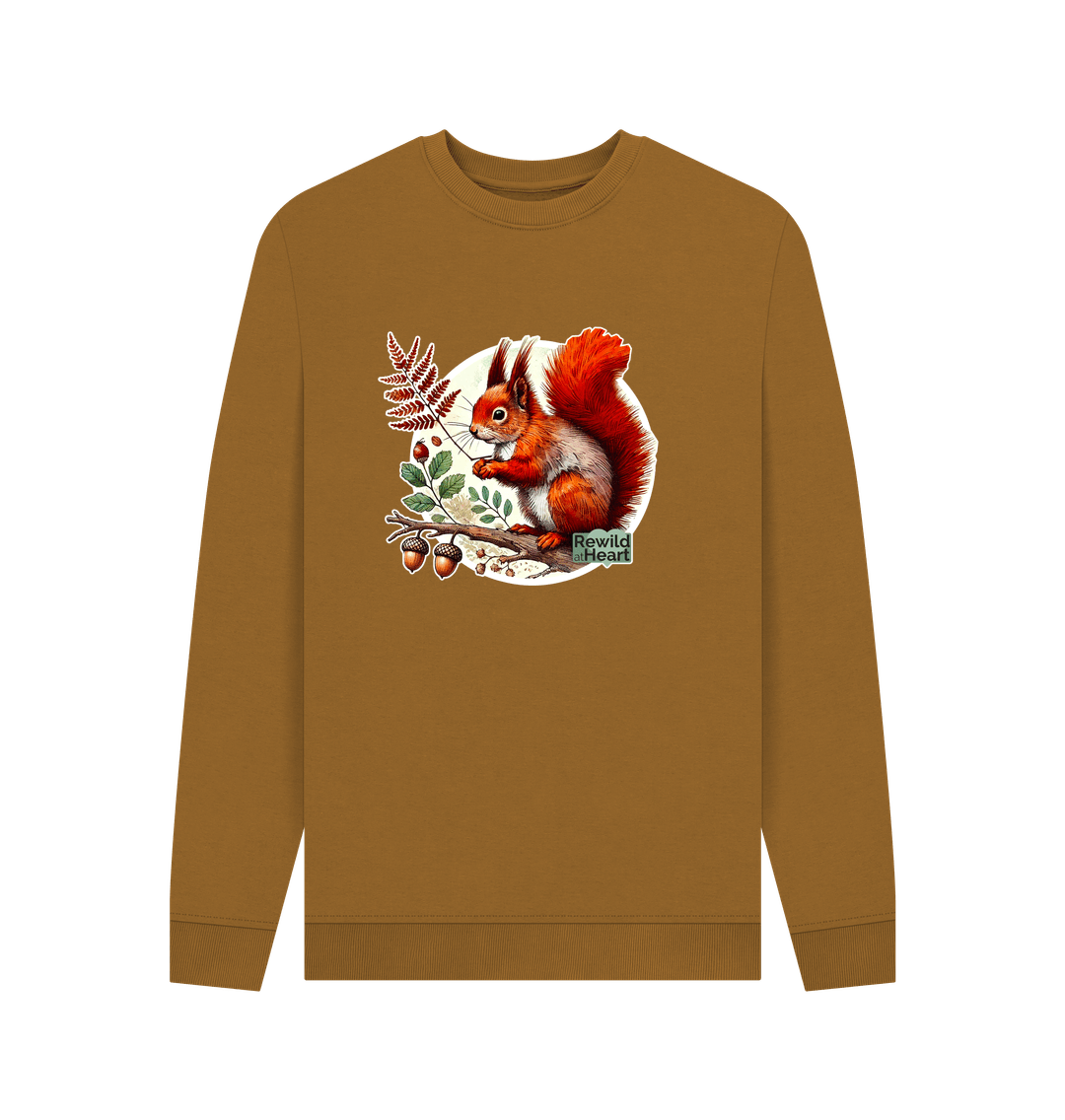 Brown Red Squirrel Oak Men's Sweater