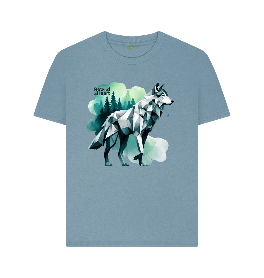 Stone Blue Wolf Women's Classic T-Shirt