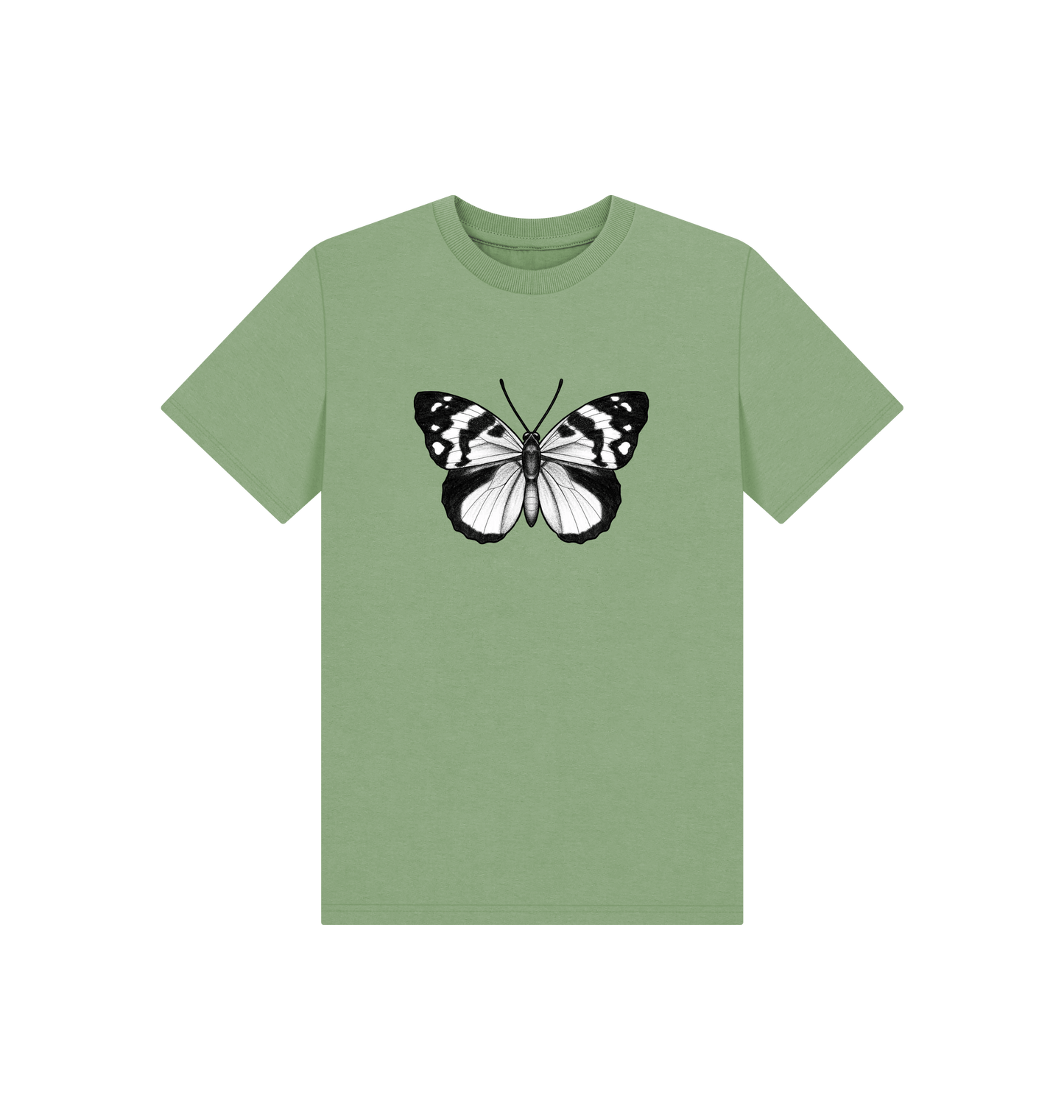 Sage Printed Kids T-Shirt Front