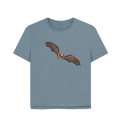 Stone Blue Printed T-shirt Front