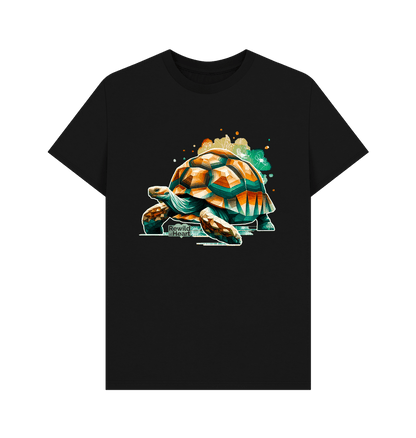 Black Giant Tortoise Wildflower Men's T-Shirt