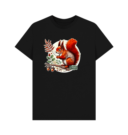 Black Red Squirrel Oak Men's T-Shirt