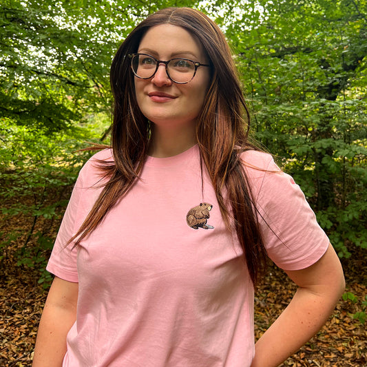 Beaver Embroidered Unisex T-Shirt