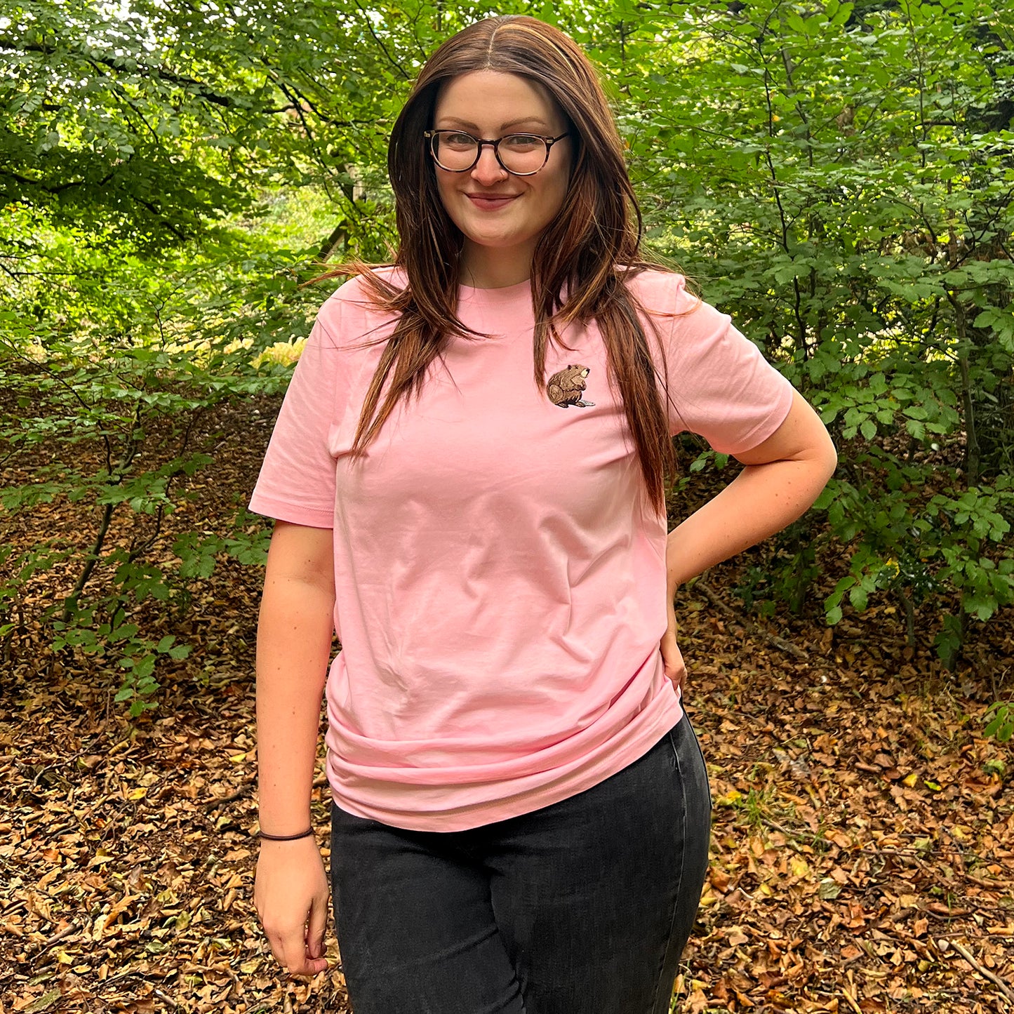 Beaver Embroidered Unisex T-Shirt