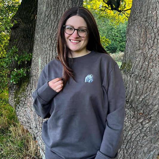 Rhino Embroidered Unisex Jumper