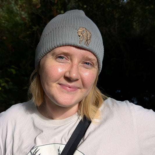 Bison Embroidered Beanie