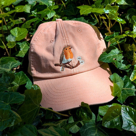 Robin Embroidered Baseball Cap