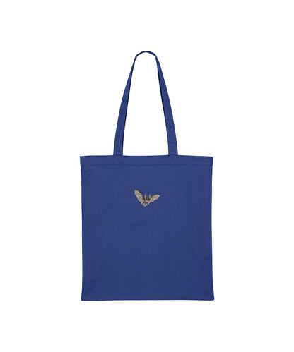 Grey Long-Eared Bat Embroidered Tote Bag
